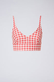 Gingham Bralet Coral CORAL - Scanlan Theodore US