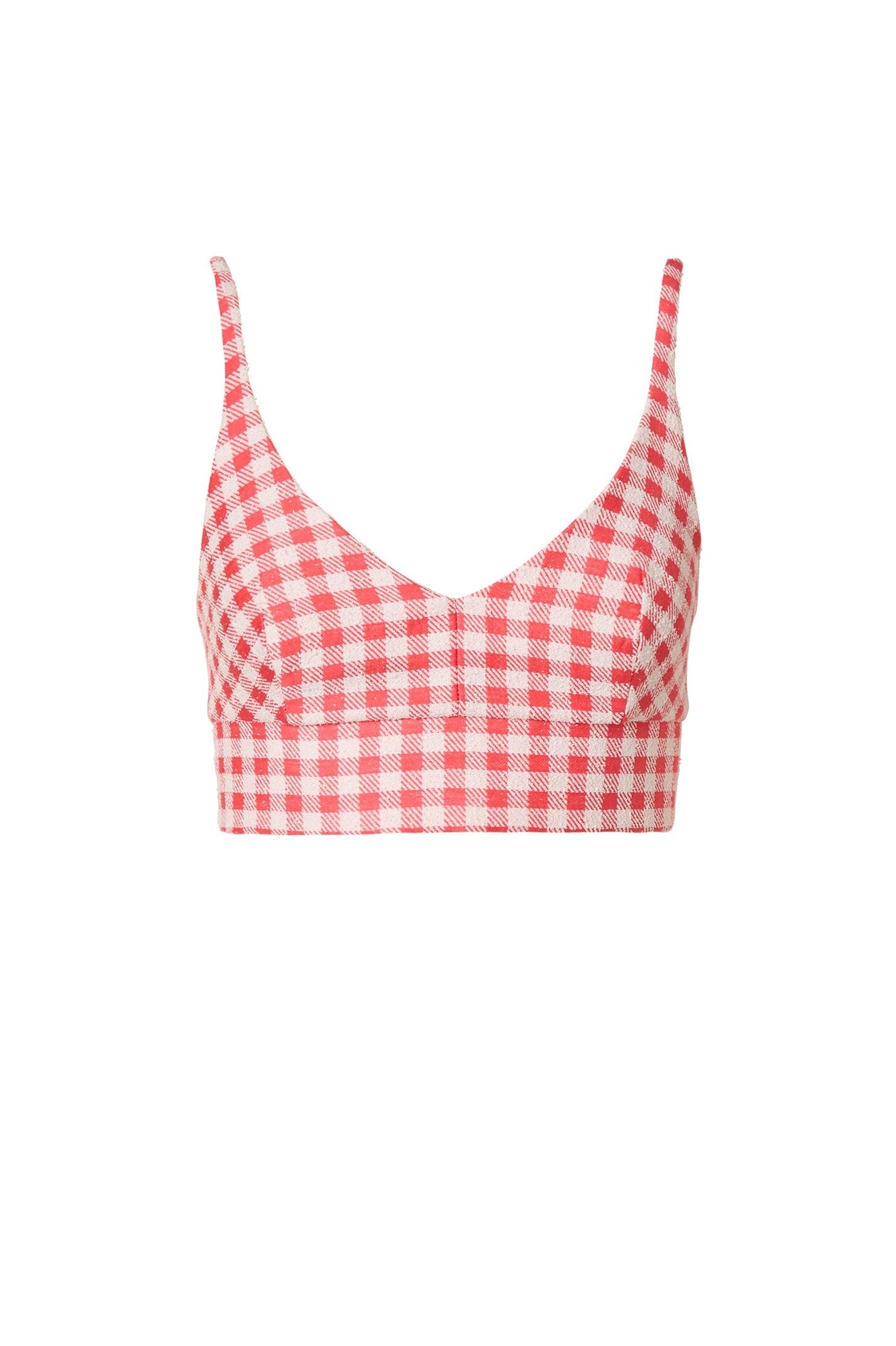 Gingham Bralet Coral CORAL - Scanlan Theodore US