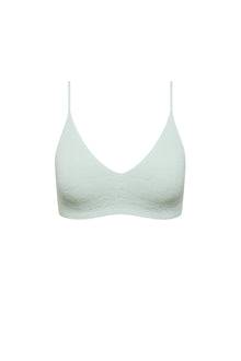 Crepe Knit Bralette | Pale Mint