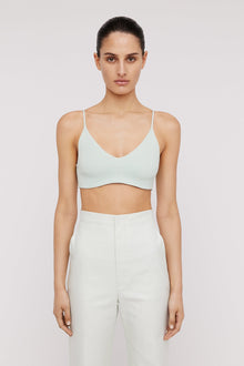 Crepe Knit Bralette Pale Mint PALE.MINT - Scanlan Theodore US