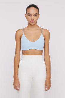 Crepe Knit Bralette Tinted Blue TINTED.BLUE - Scanlan Theodore US