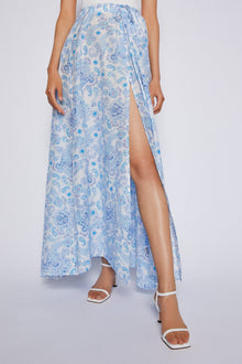 Aztec Paisley Skirt Pale.Blue PALE.BLUE - Scanlan Theodore US