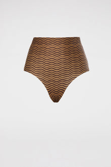 Printed High Waist Bottom Choc Tan CHOC.TAN - Scanlan Theodore US