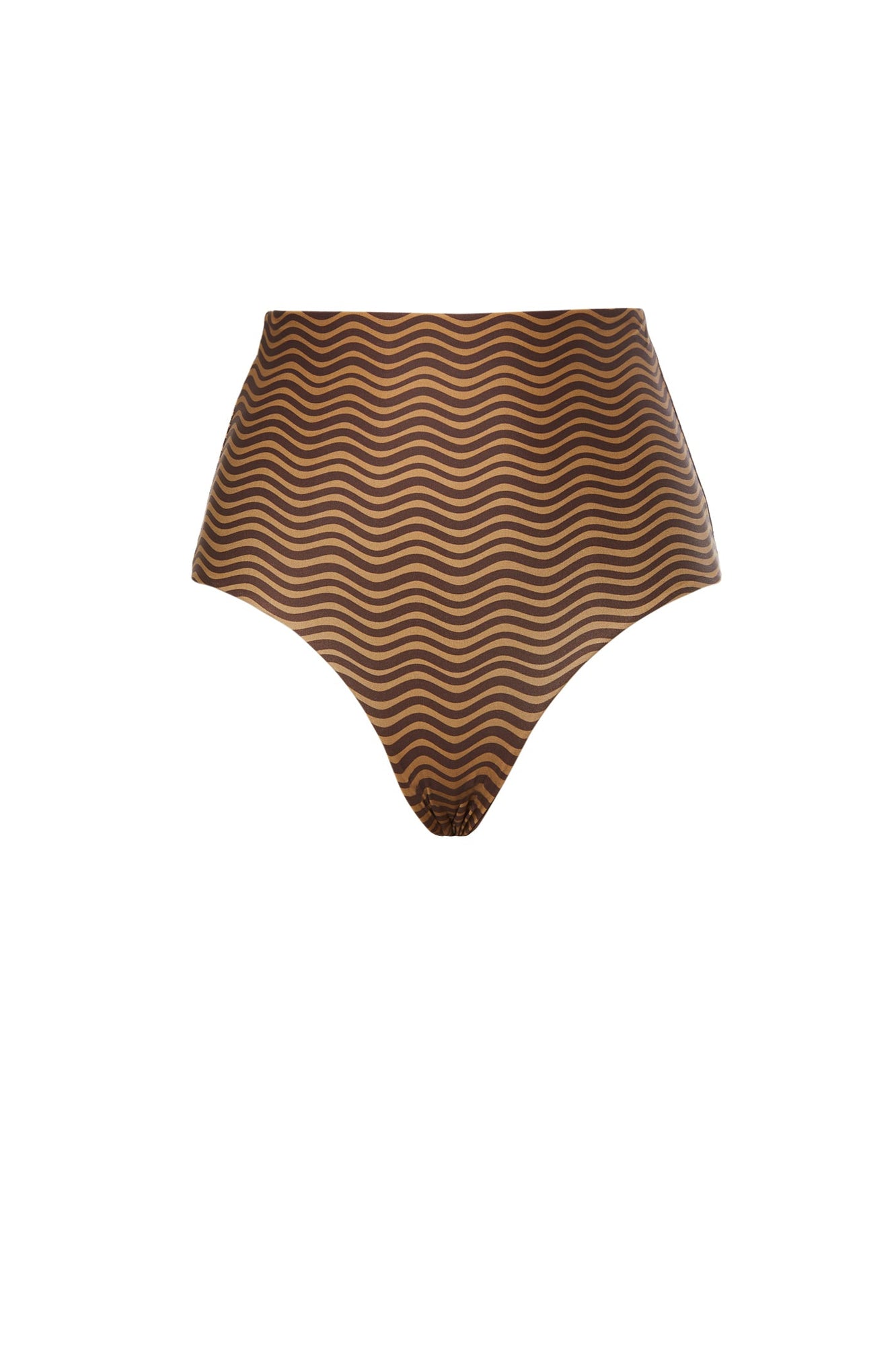 Printed High Waist Bottom | Choc Tan