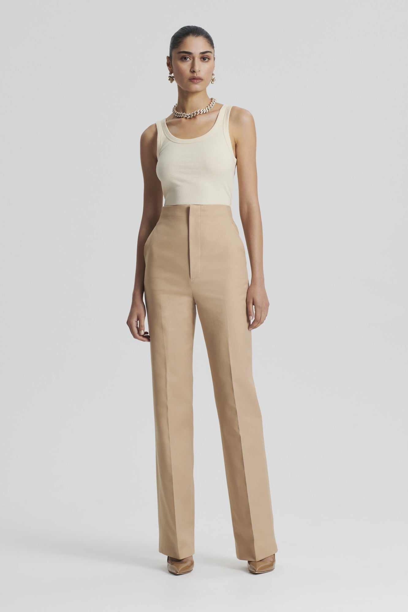 Double Cotton Trouser | Sand