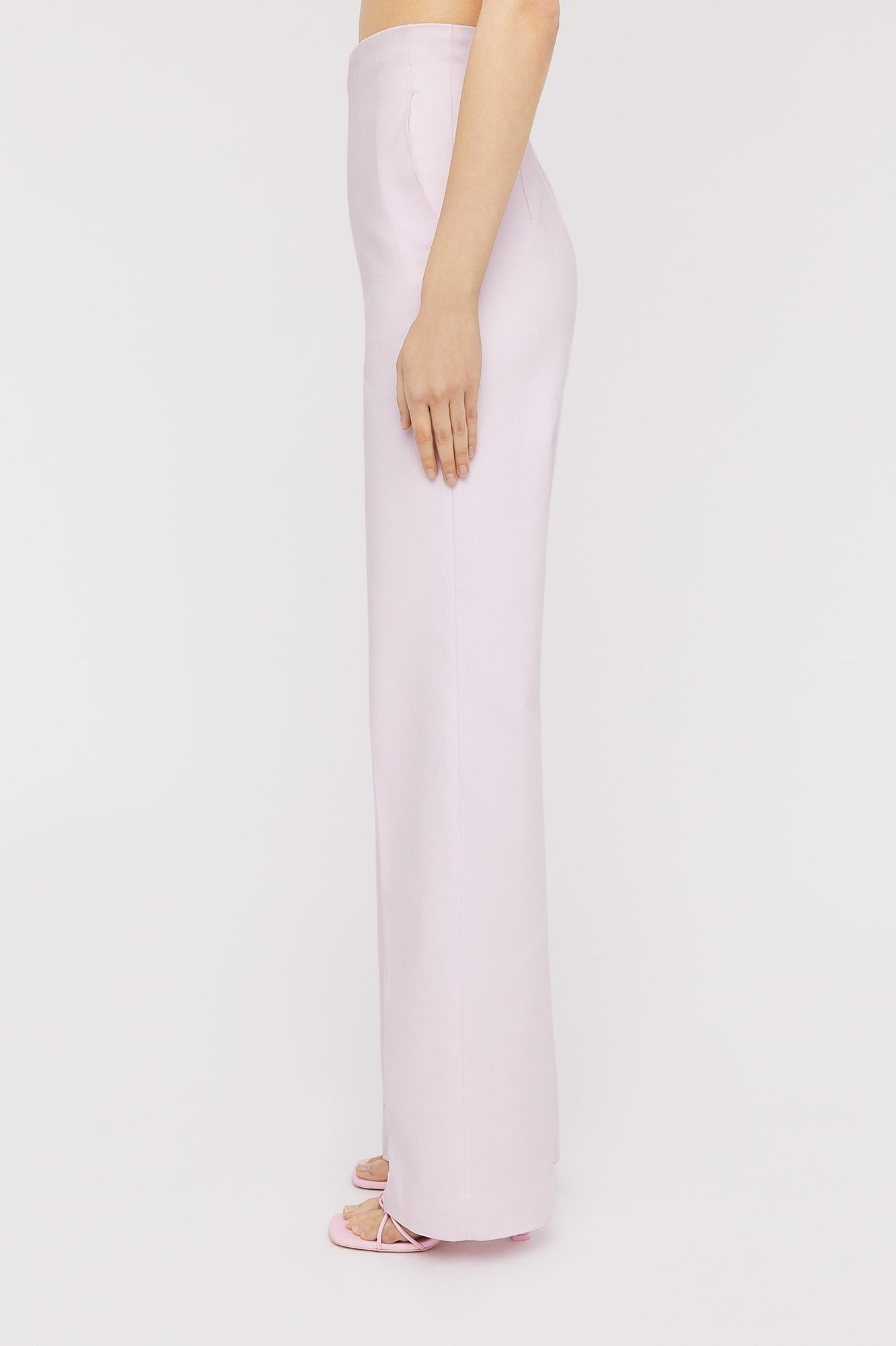 Double Cotton Trouser | Tinted Pink