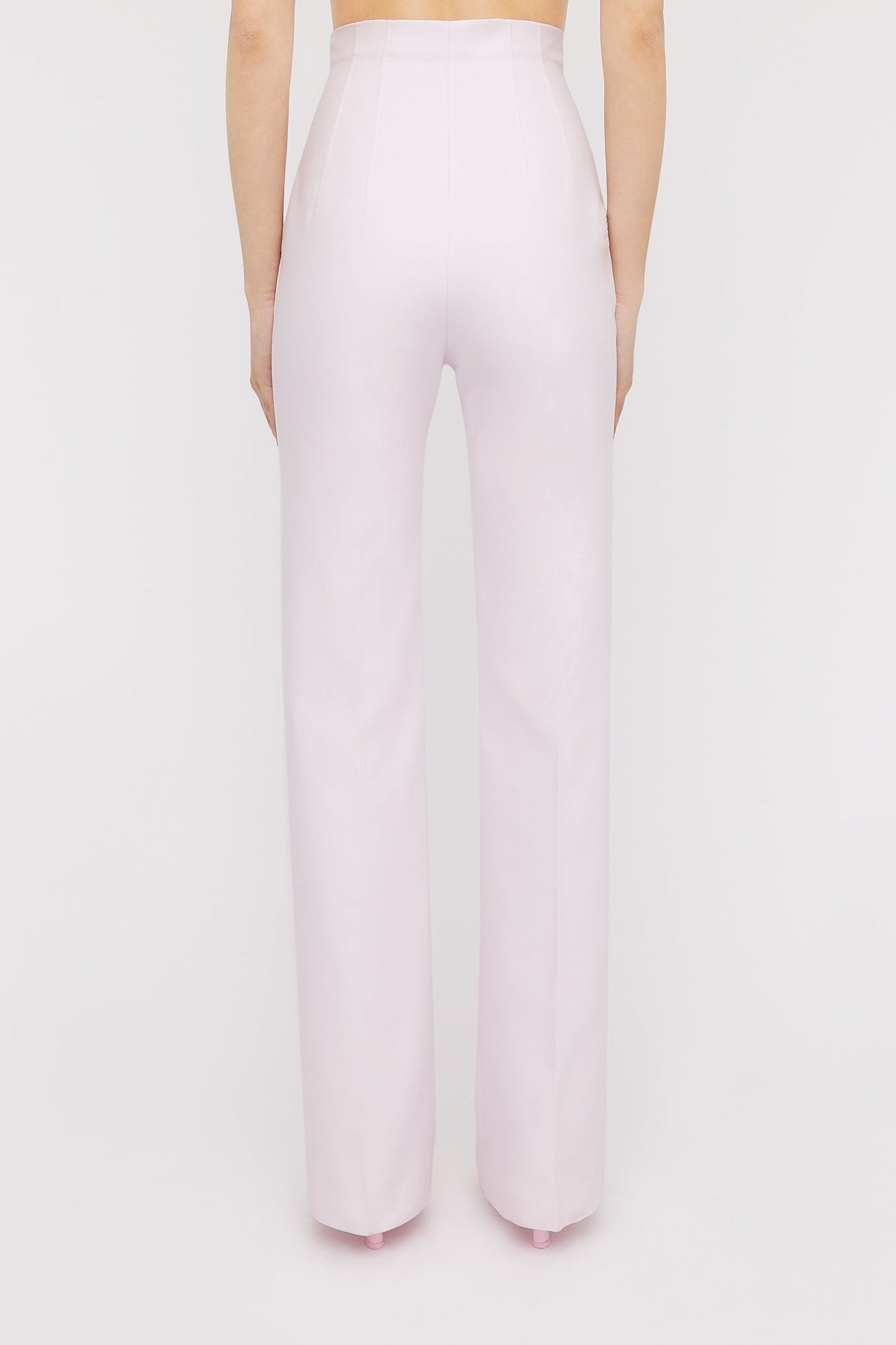 Double Cotton Trouser | Tinted Pink