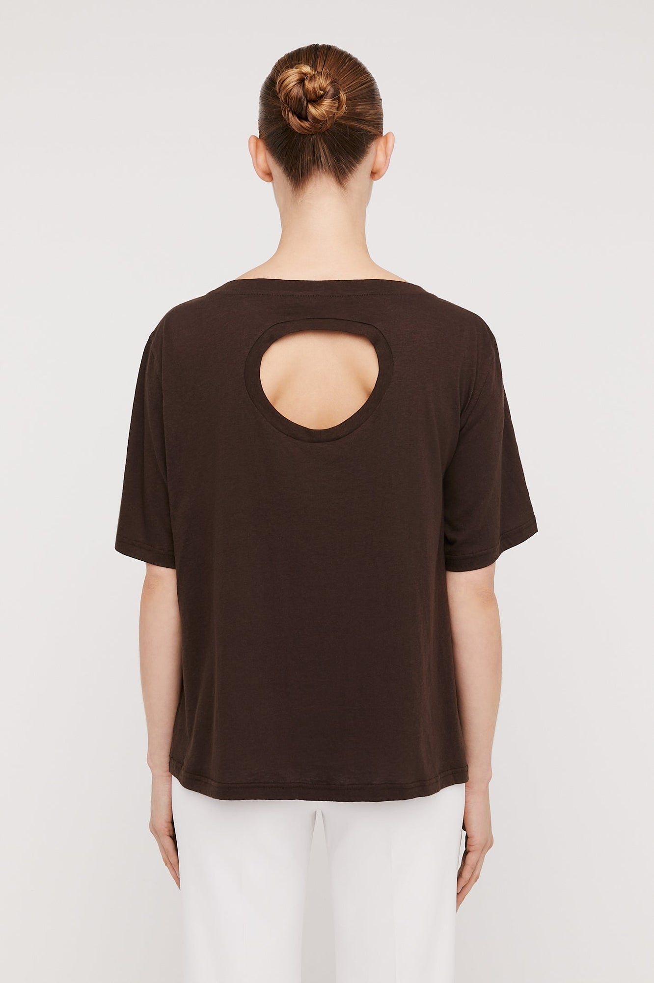 Linen Tshirt Coffee COFFEE - Scanlan Theodore US