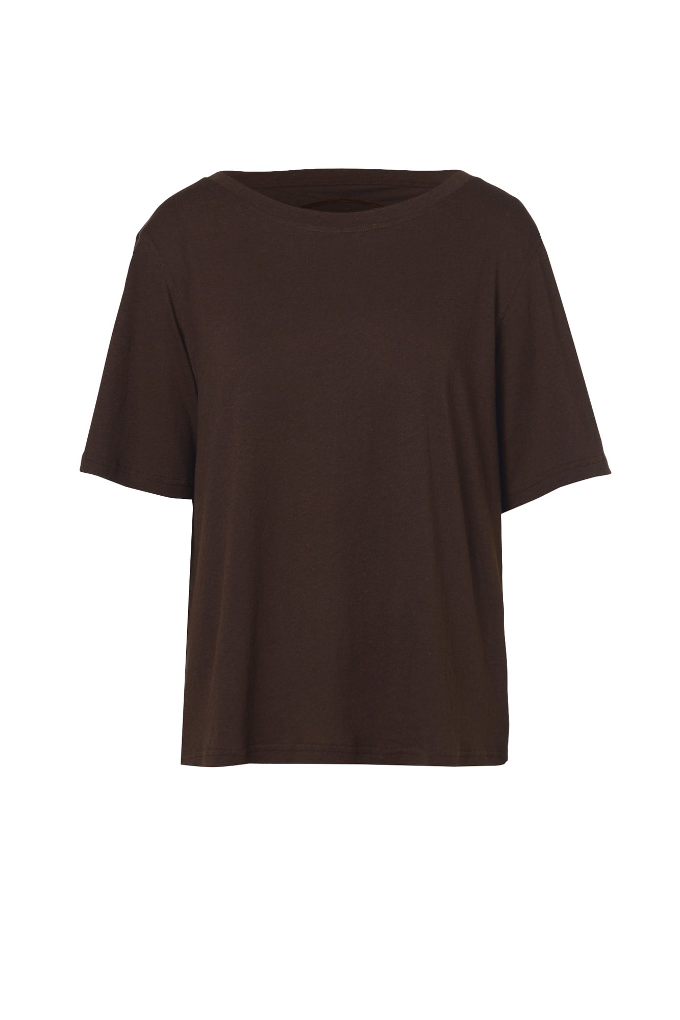 Linen Tshirt Coffee COFFEE - Scanlan Theodore US