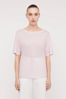 Linen Tshirt Tinted Pink TINTED.PINK - Scanlan Theodore US