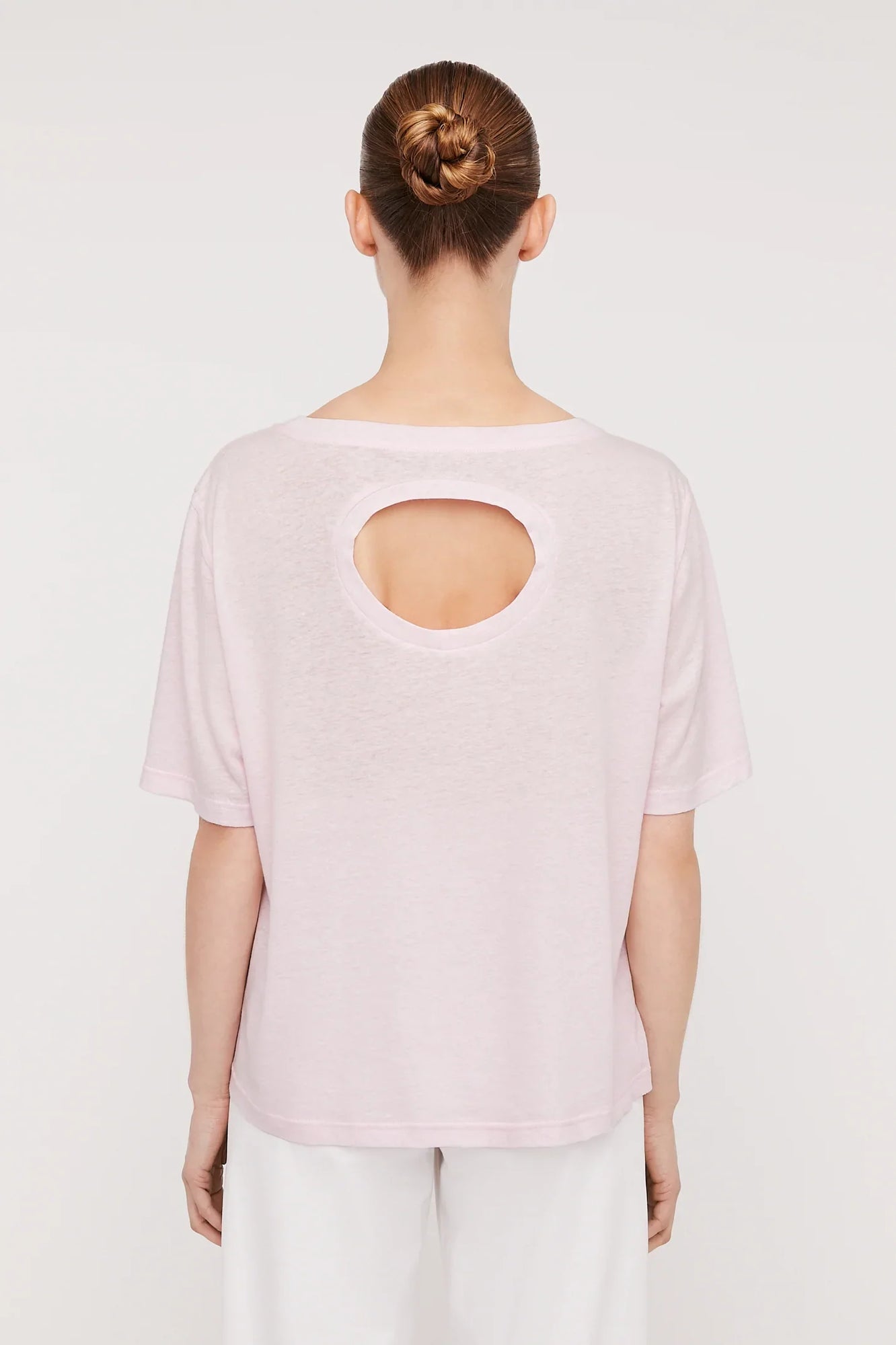 Linen Tshirt Tinted Pink TINTED.PINK - Scanlan Theodore US