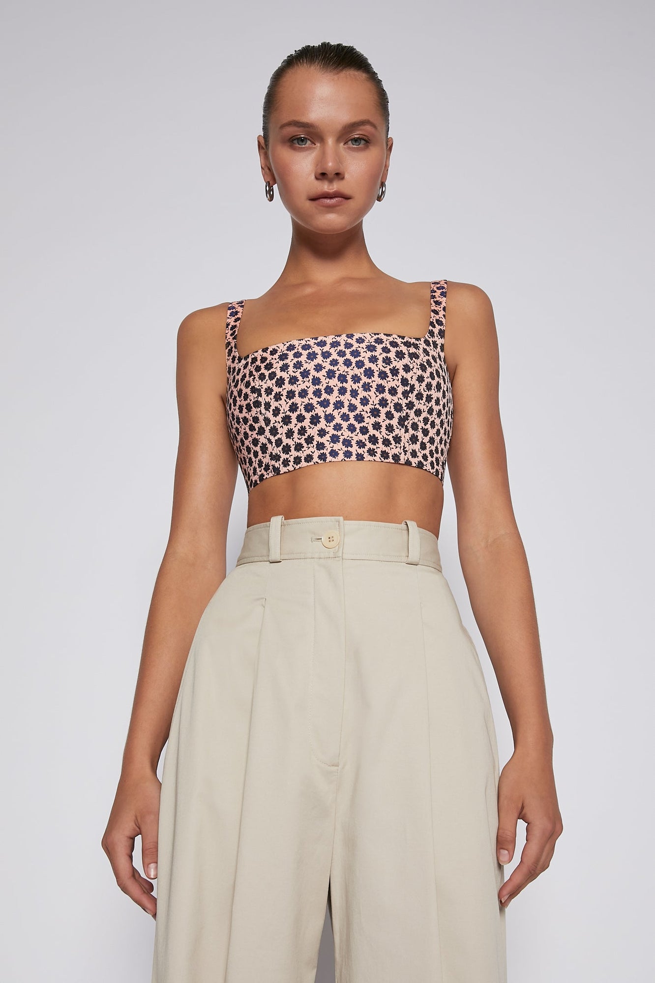 Floral Weave Bustier Cantaloupe CANTALOUPE - Scanlan Theodore US