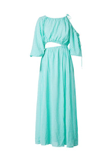 Gingham Draw Cord Dress Mint MINT - Scanlan Theodore US