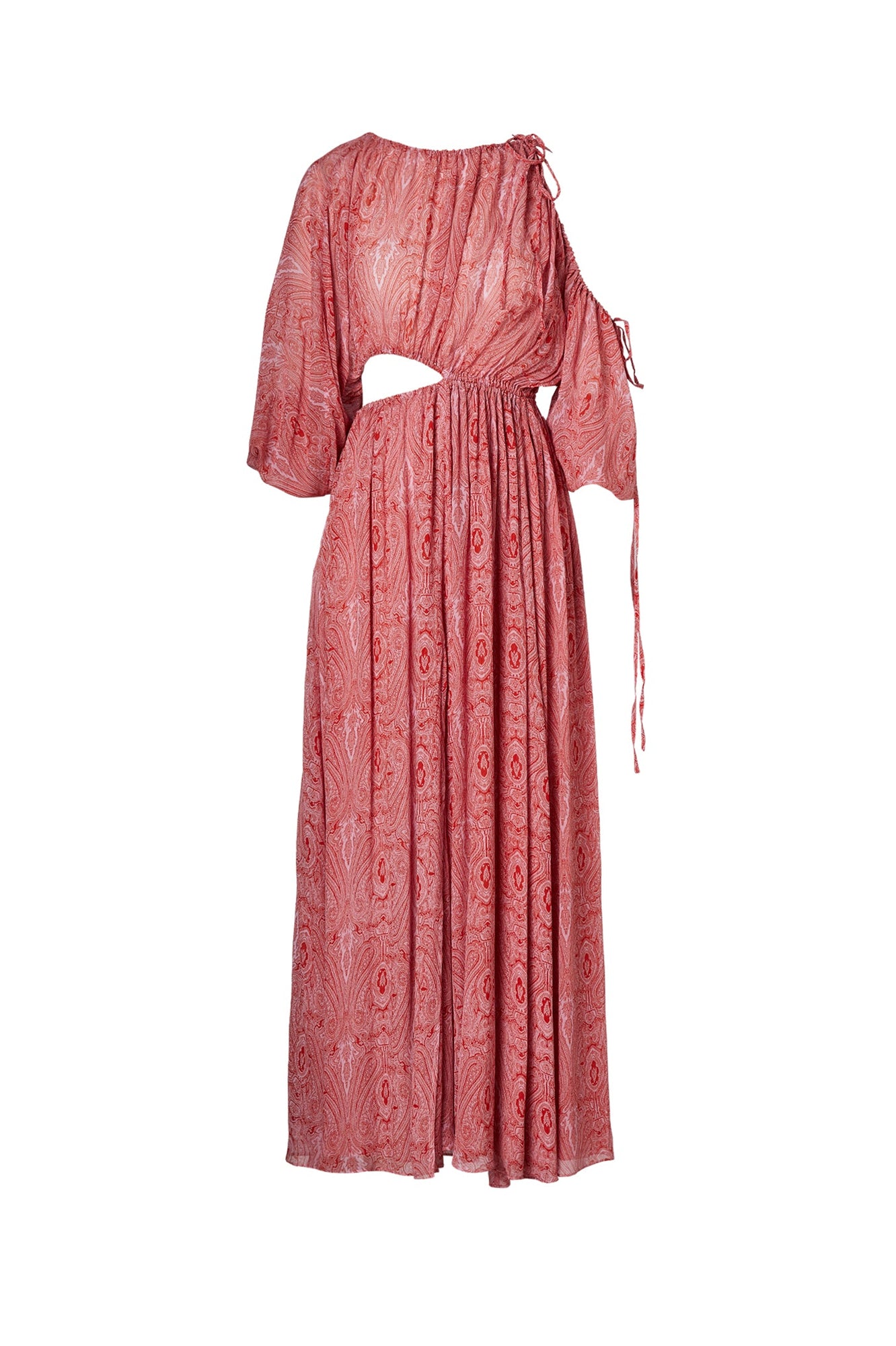 Ggt Paisley Drawcord Dress | Pink