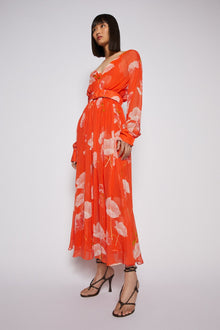 Ggt Floral Dress Tangerine TANGERINE - Scanlan Theodore US