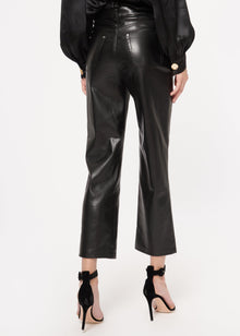 Hanie Vegan Leather Pant | Black