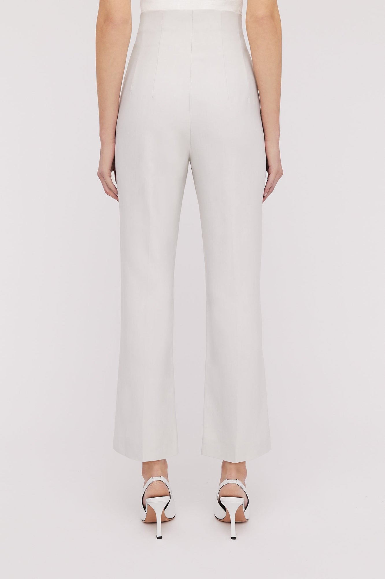 Italian Tailored Crop Trouser Light Grey LIGHT.GREY - Scanlan Theodore US