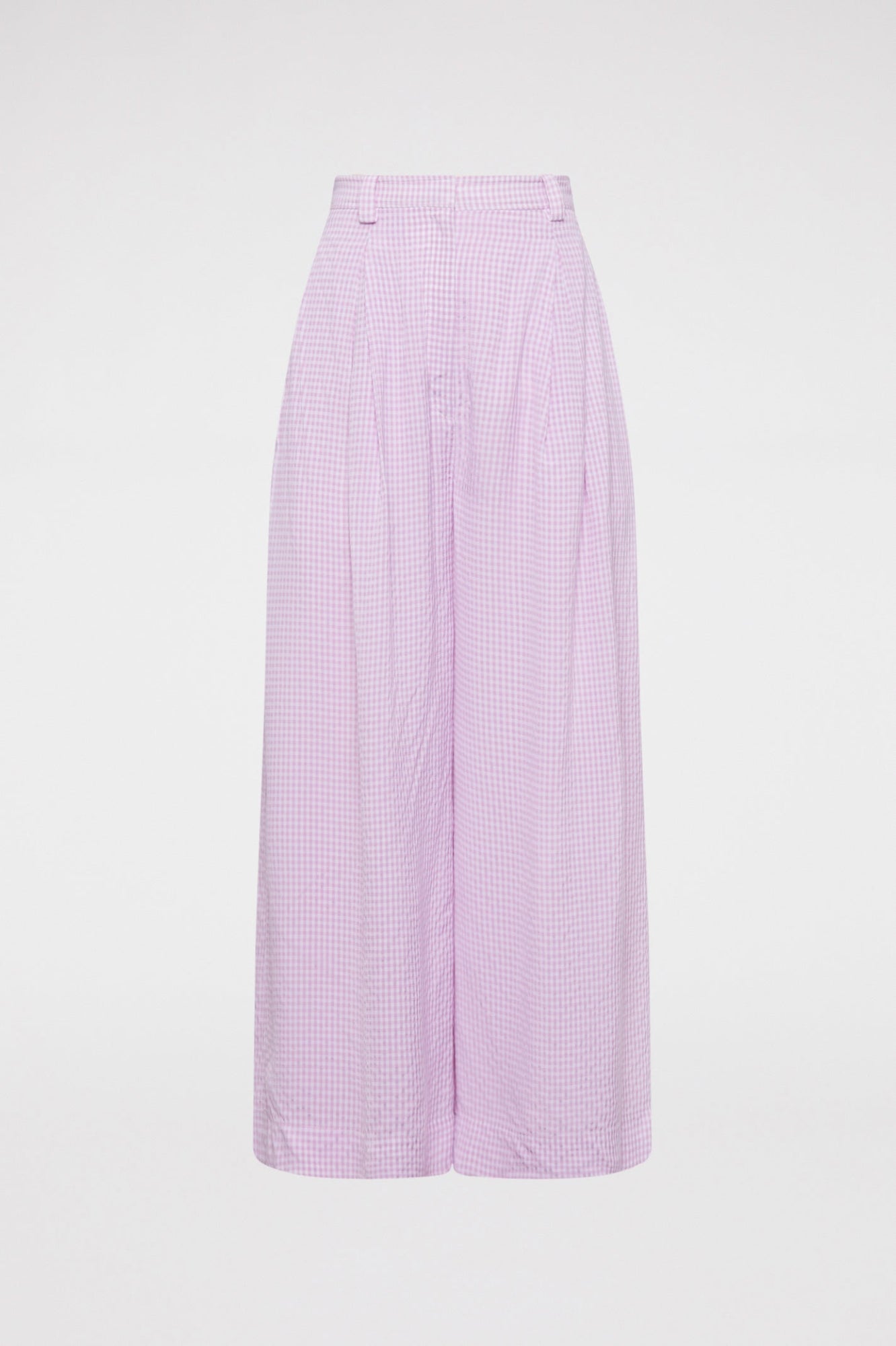 Gingham Cropped Trouser Mauve MAUVE - Scanlan Theodore US