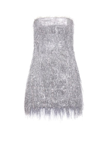 Tinsel Mini Dress | Silver