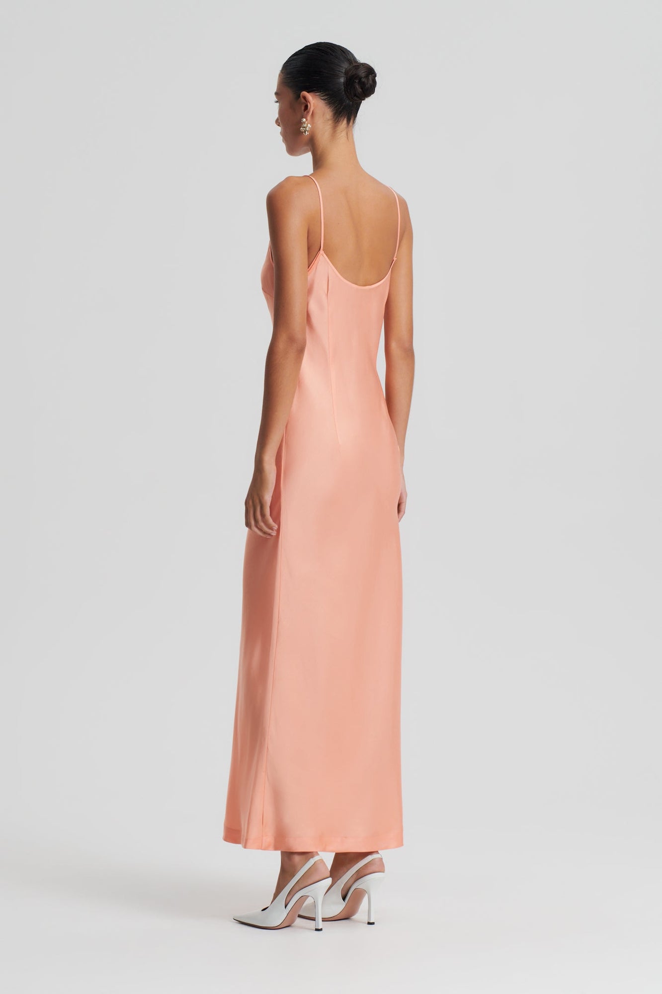 Satin Slip Dress | Apricot