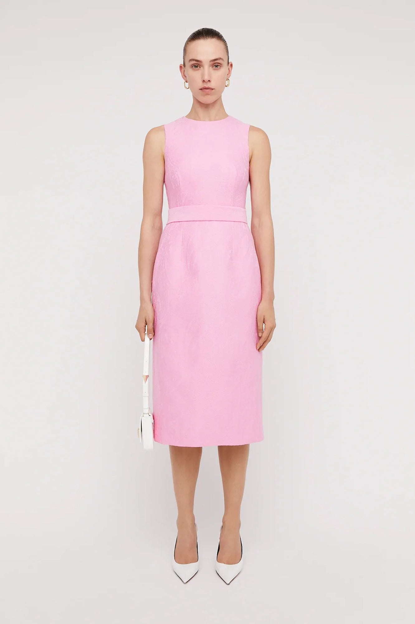 Lace Tailored Dress Pink PINK - Scanlan Theodore US