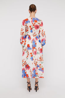 Floral Georgette Dress Red Pink RED.PINK - Scanlan Theodore US