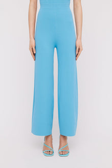 Micro Crepe Crop Trouser 18 Sky SKY - Scanlan Theodore US