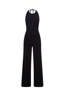 Micro Crepe Jumpsuit | Black