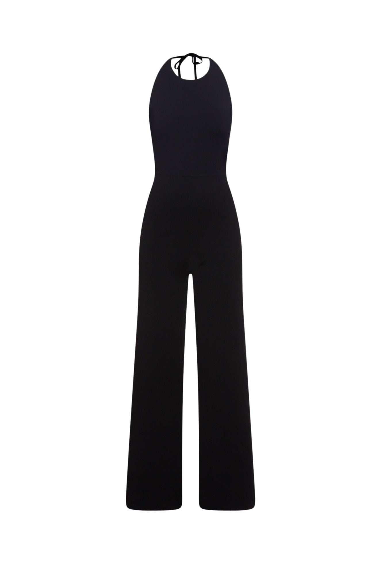 Micro Crepe Jumpsuit | Black