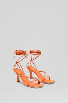 Lace Up Sandal 7 5 | Tangerine