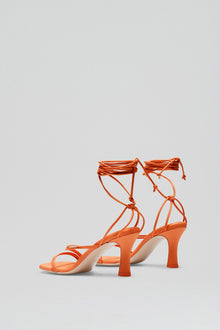 Lace Up Sandal 7 5 | Tangerine