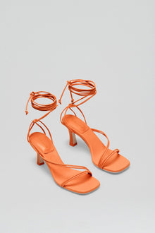 Lace Up Sandal 7 5 | Tangerine