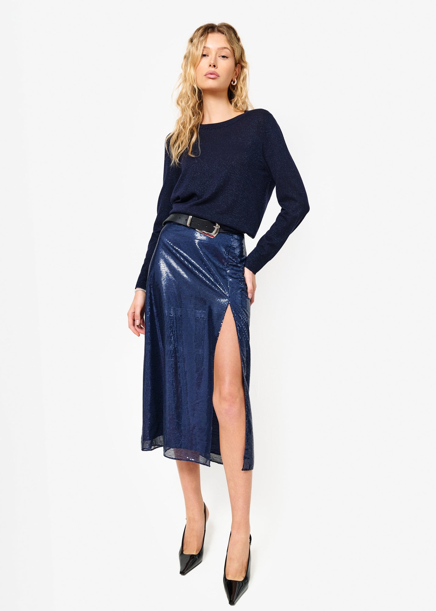 Artemis Sequin Skirt | Dark Mirage