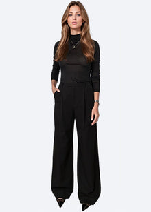 Rosheen Wide Leg Pant | Black