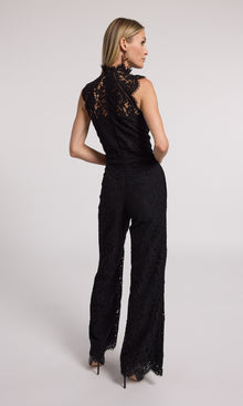 Jin Lace Jumpsuit | Black