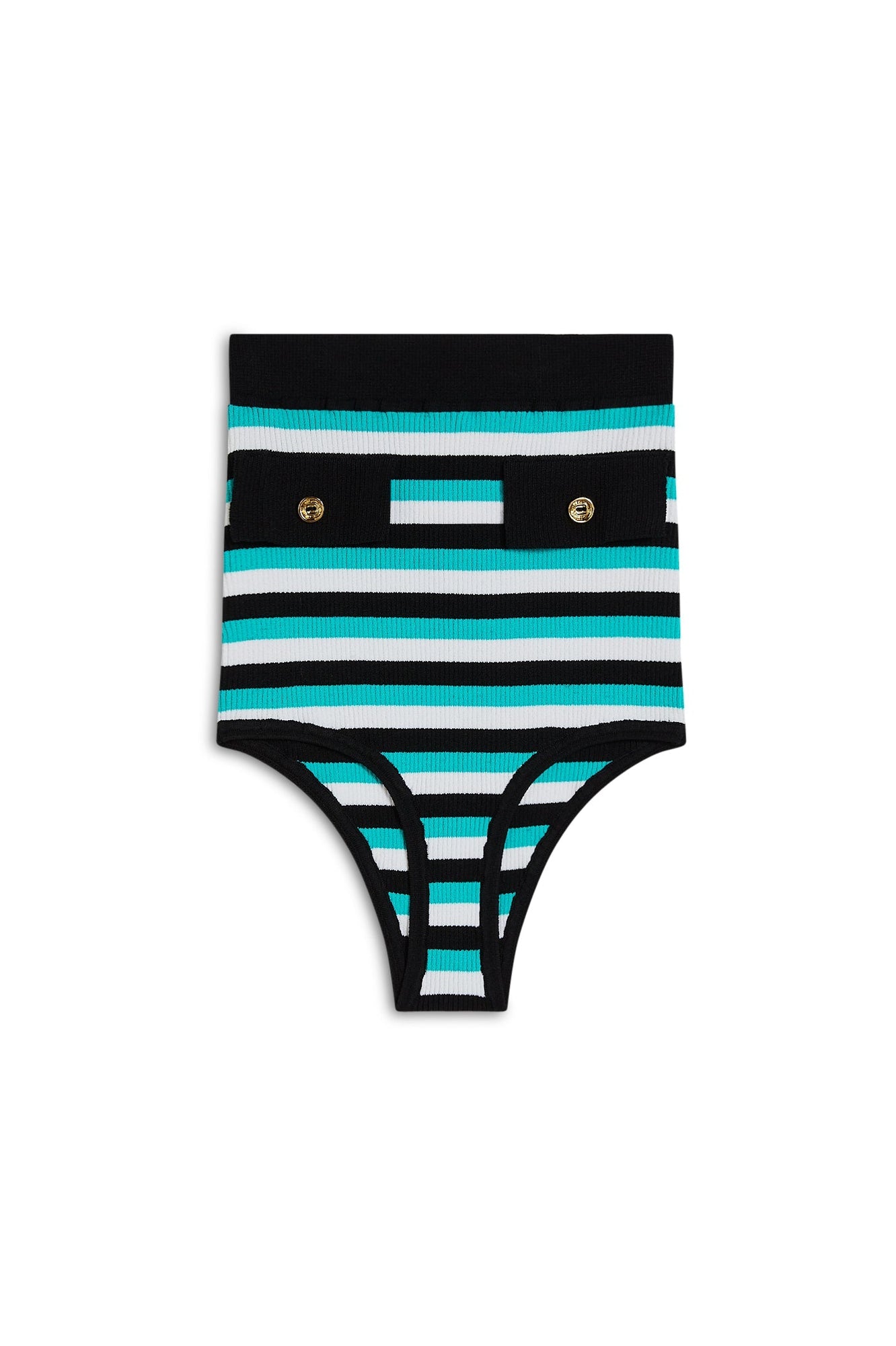 CREPE KNIT STRIPE BRIEF