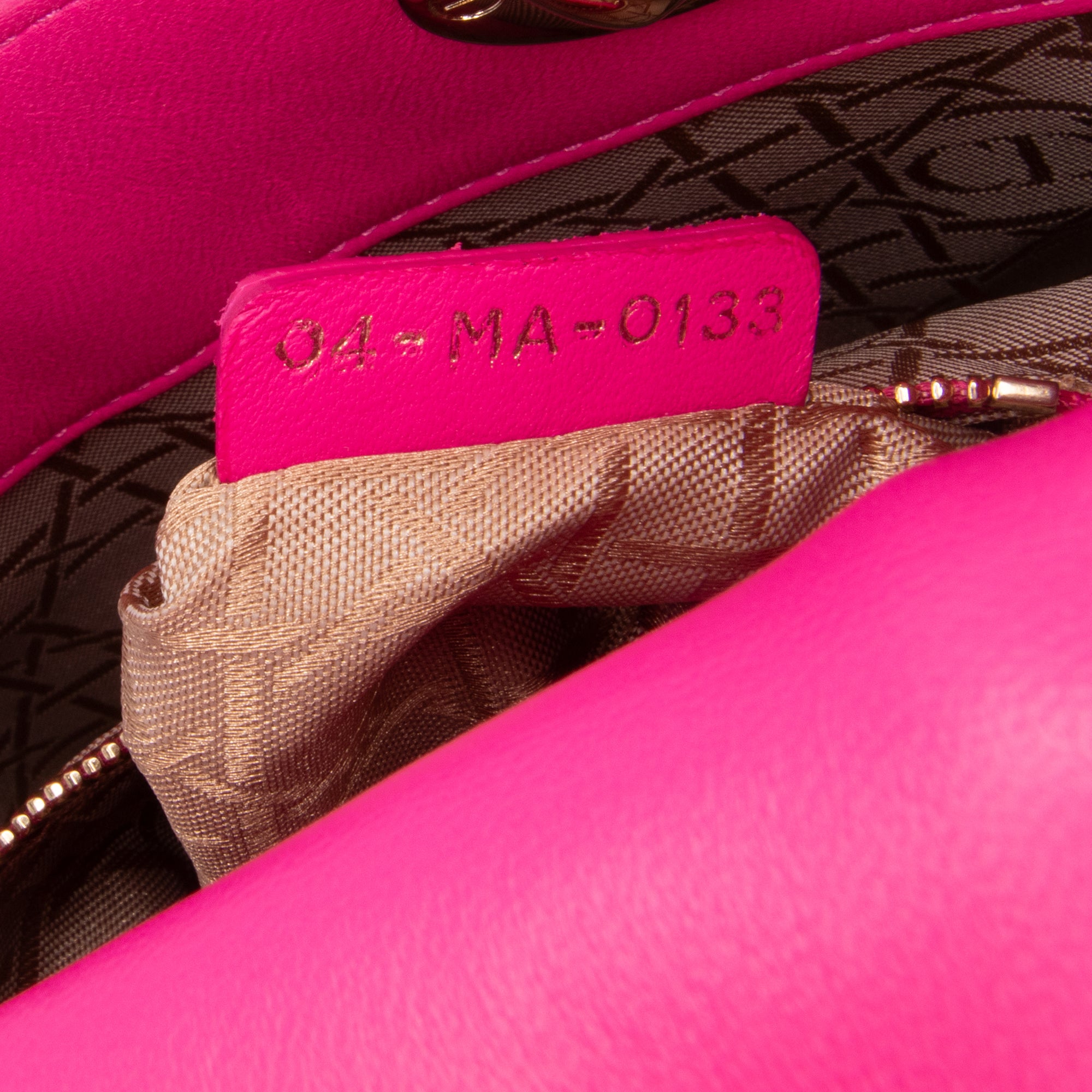 Dior | Pre-Owned Mini Lambskin Cannage Lady | Pink/Hot Pink