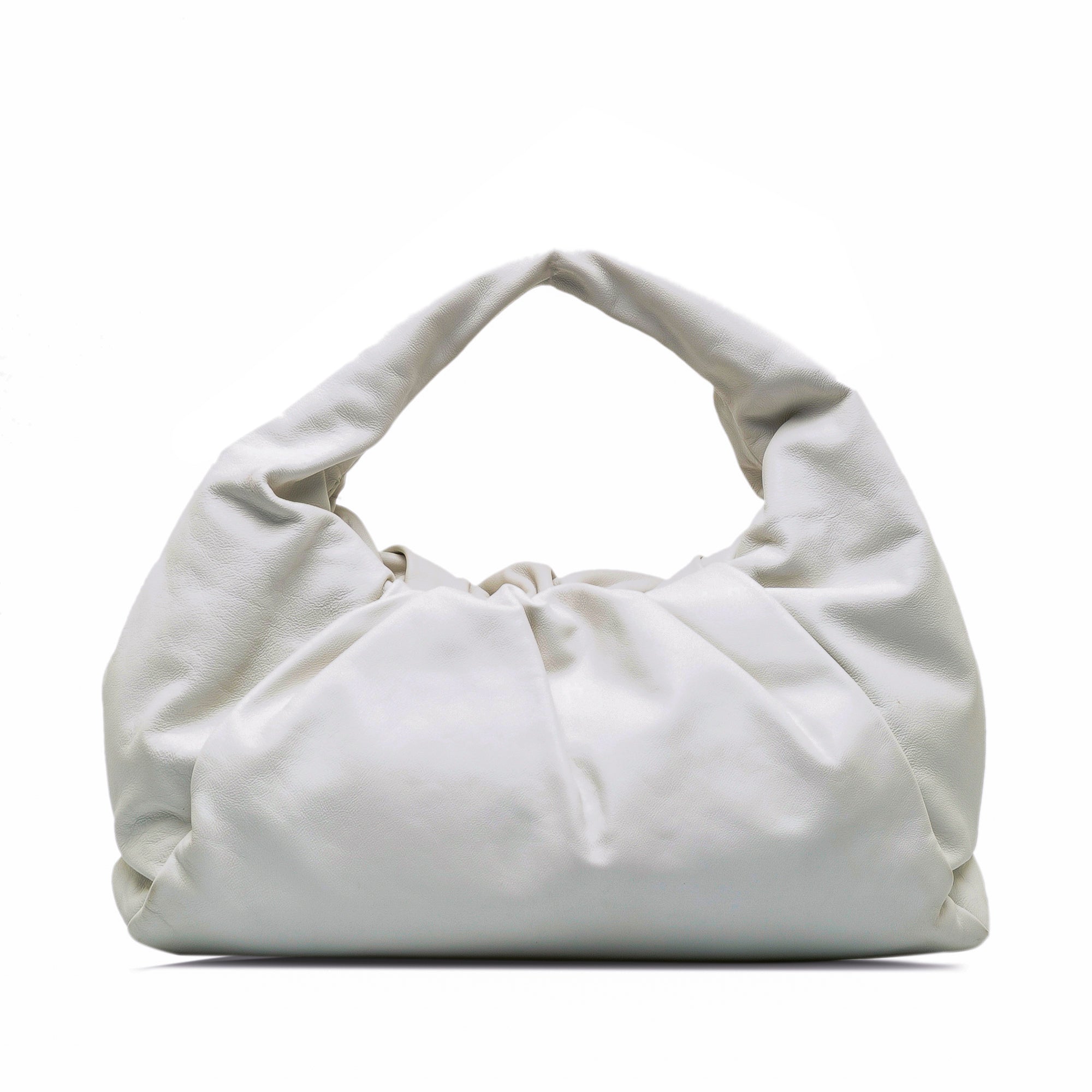 Bottega Veneta | Pre-Owned Lambskin The Shoulder Pouch - II | White