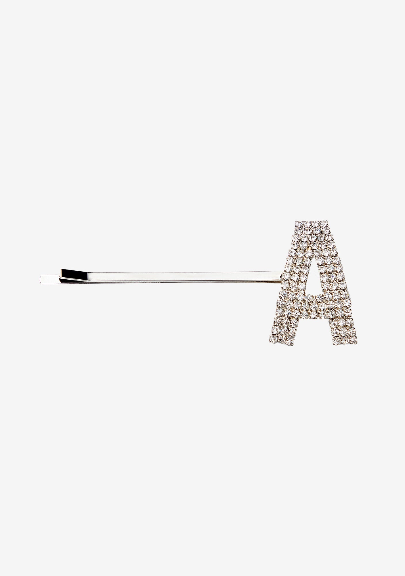 Rhinestone Alphabet Hair Clip - Retrofete