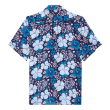 Men | Tropic Turtle Ramie Shirt | Midnight