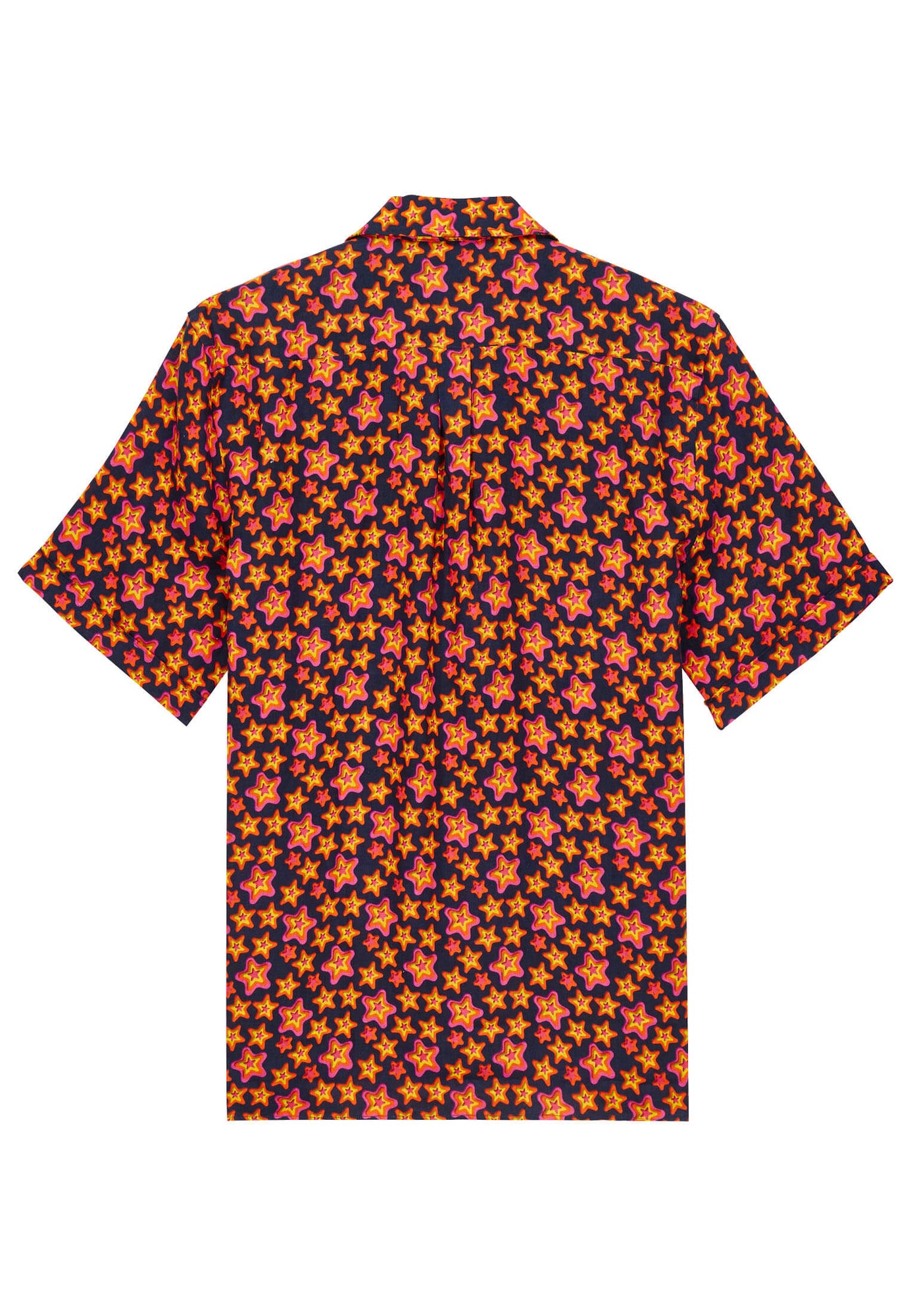 Men | Stars Gift Linen Shirt | Navy