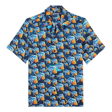 Men | Piranhas Linen Shirt | Navy