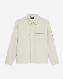 Cotton Jacket With Breast Pockets | Men | Beige