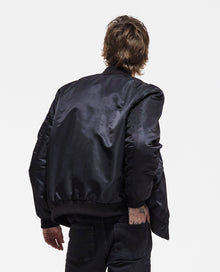 Bomber Jacket With Leopard Lining | Men | Black