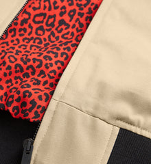 Jacket With Leopard Print Lining | Men | Beige