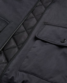 Bomber Jacket With Detachable Sleeves | Men | Black