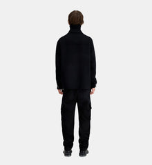 Wool-Blend Overshirt Jacket | Men | Black