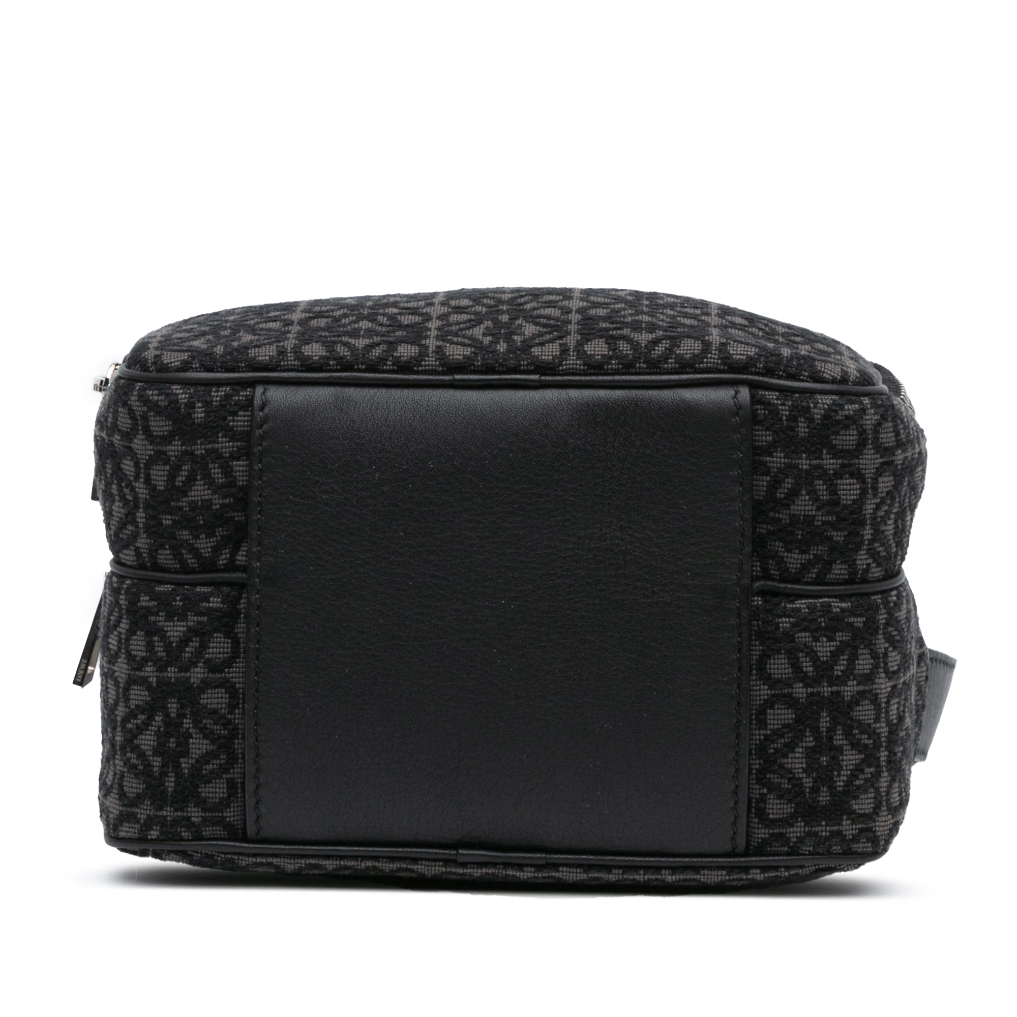 Loewe | Pre-Owned Mini Anagram Canvas Logo Camera Bag | Black