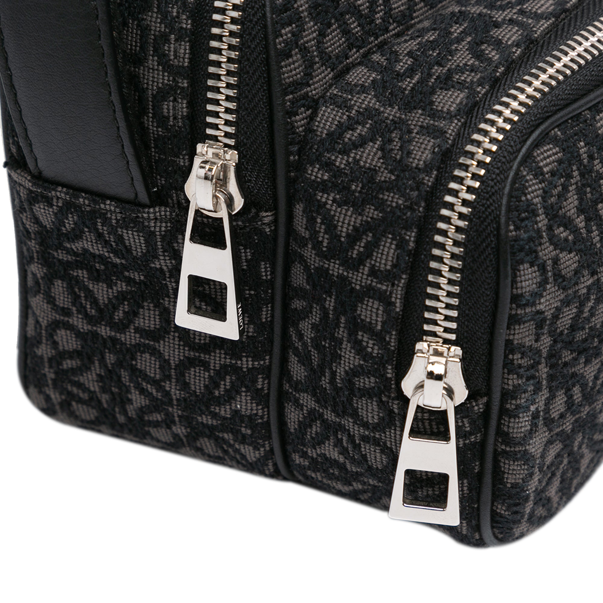 Loewe | Pre-Owned Mini Anagram Canvas Logo Camera Bag | Black