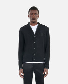 Merino Wool Cardigan | Men | Black